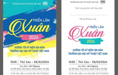 THÔNG CÁO BÁO CHÍ TRIỂN LÃM XUÂN 2024 HƯỚNG TỚI KỶ NIỆM 100 NĂM TRƯỜNG ĐẠI HỌC MỸ THUẬT VIỆT NAM
